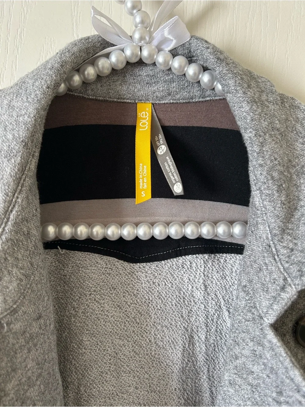 Lolë Light Gray UPF 50+ Sun Protection Women’s Sweater Jacket Size S